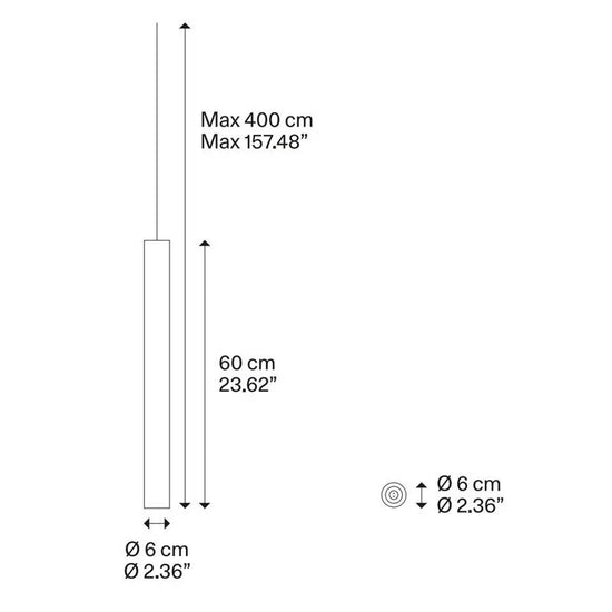 A-Tube Medium Pendant Light