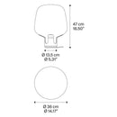 Lodes Flar Medium Floor Lamp | All Square Lighting