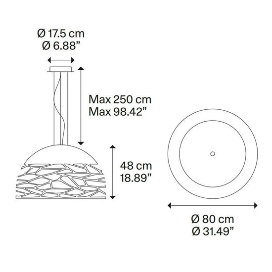 Kelly Large Dome 80 Pendant Light