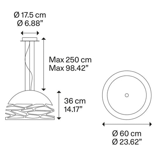Kelly Medium Dome 60 Pendant Light