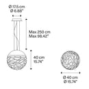 Lodes Kelly Small Sphere 40 Pendant Light | All Square Lighting