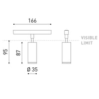 Arkoslight Fit 35 48V Track Spotlight | All Square Lighting
