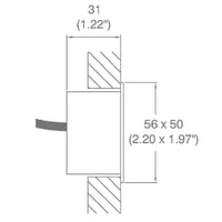 Lucent Lighting InWall50 Square Wall Light | All Square Lighting