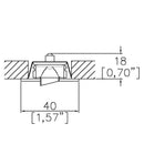 Lucent Lighting Micro40 Disc Undershelf Downlight | All Square Lighting