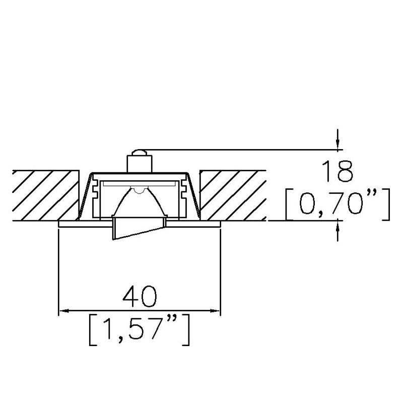 Lucent Lighting Micro40 Disc Undershelf Downlight | All Square Lighting