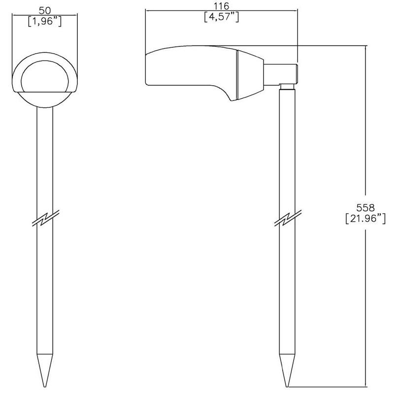 VistaFlood Spike Light