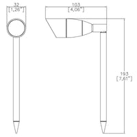 Lucent Lighting VistaMini Spot Spike Light | All Square Lighting