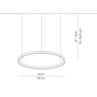 Luceplan Compendium Circle Medium Pendant Light | All Square Lighting