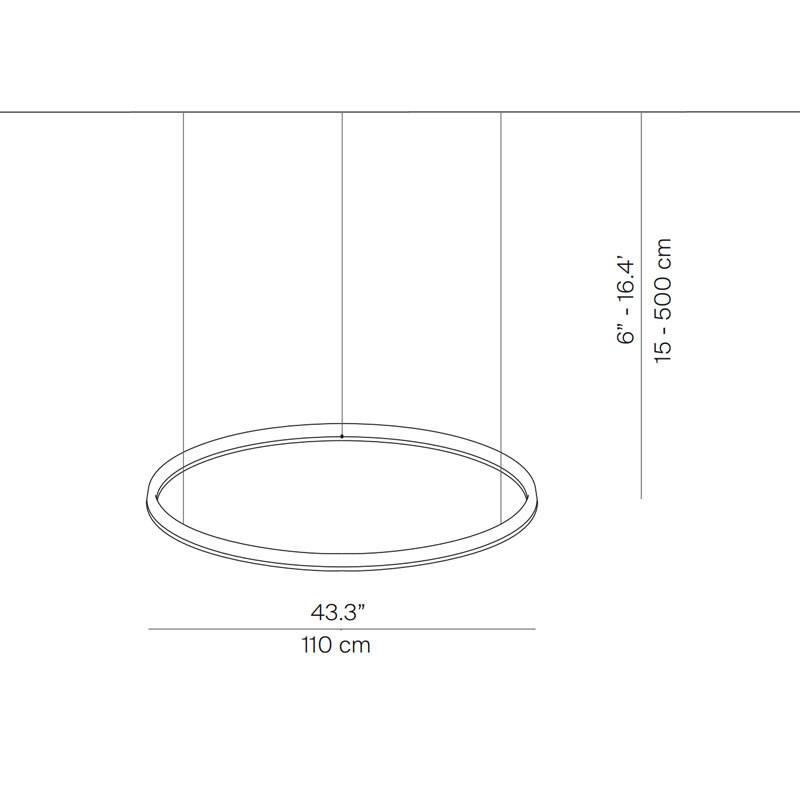 Compendium Circle Medium Pendant Light