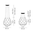 Luceplan Mesh 55 Pendant Light | All Square Lighting