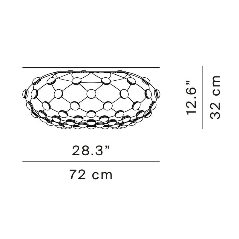 Luceplan Mesh Ceiling Light | All Square Lighting