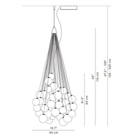 Luceplan Stochastic 72 Pendant Light | All Square Lighting