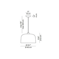 Luceplan Zile 40 Pendant Light | All Square Lighting