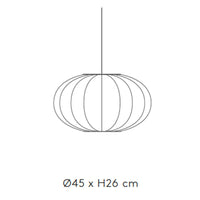 Made by Hand Knit-Wit 45 Oval Pendant Light | All Square Lighting