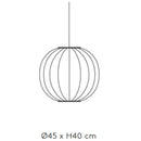 Made by Hand Knit-Wit 45 Round Pendant Light | All Square Lighting