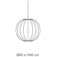 Made by Hand Knit-Wit 45 Round Pendant Light | All Square Lighting
