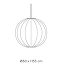 Made by Hand Knit-Wit 60 Round Pendant Light | All Square Lighting