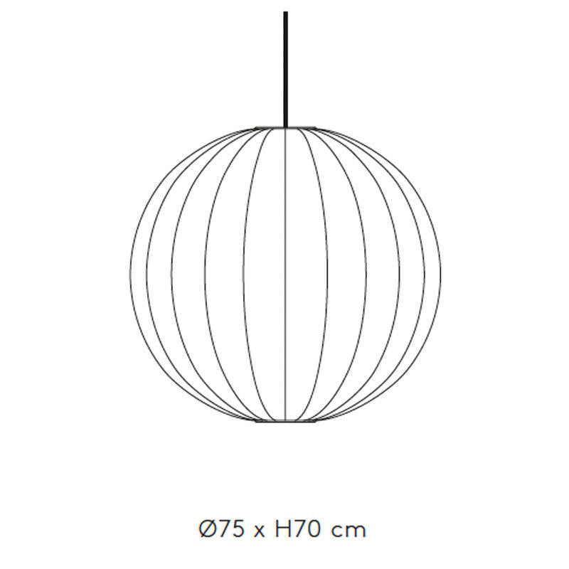 Made by Hand Knit-Wit 75 Round Pendant Light | All Square Lighting