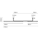 Marset Ambrosia 210 Ceiling Light | All Square Lighting