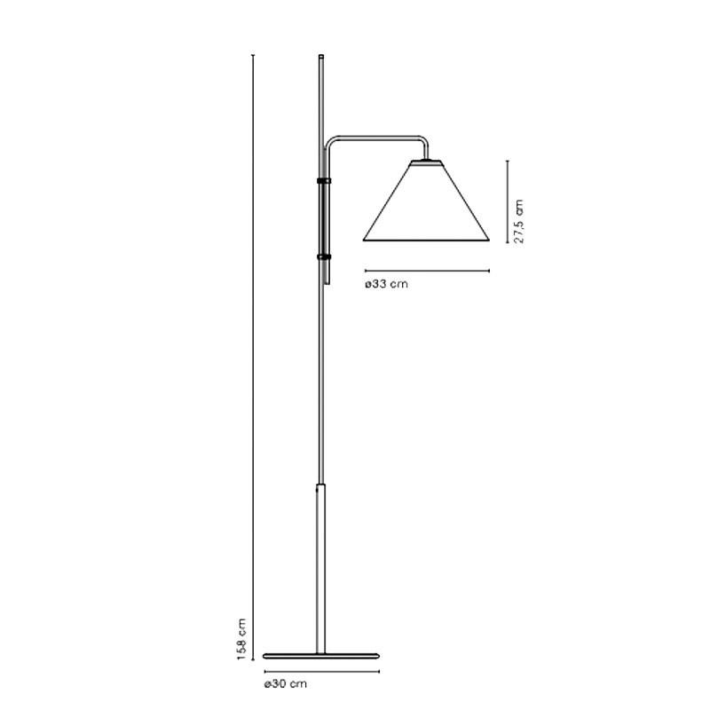 Marset Funiculí Fabric Floor Lamp | All Square Lighting