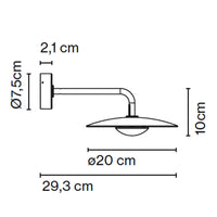 Marset Ginger 20A Outdoor Wall Light | All Square Lighting
