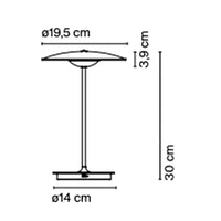 Marset Ginger 20M Portable Table Lamp | All Square Lighting