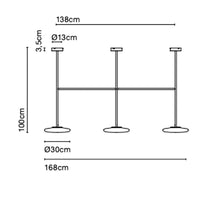 Marset Ihana x3 100 Ceiling Light | All Square Lighting