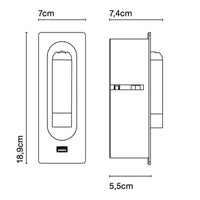 Marset LEDtube USB C Wall Light | All Square Lighting