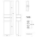 Massifcentral Grand Papillon Duo Wall Light | All Square Lighting