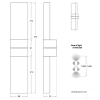Massifcentral Grand Papillon Duo Wall Light | All Square Lighting