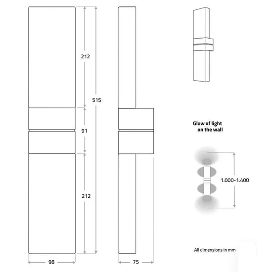 Grand Papillon Duo Wall Light