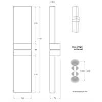 Massifcentral Grand Papillon Duo XL Wall Light | All Square Lighting