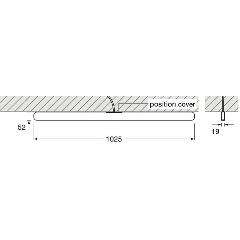 Mito Alto 100 Up Ceiling Light