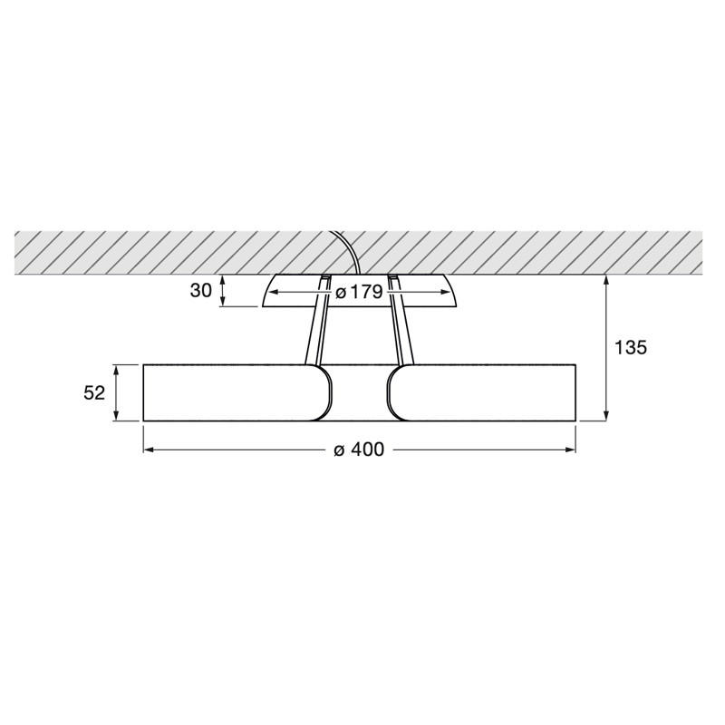 Occhio Mito Aura 40 Ceiling Light | All Square Lighting