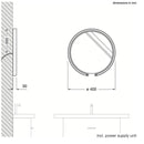 Occhio Mito Sfera 40 Illuminated Mirror | All Square Lighting