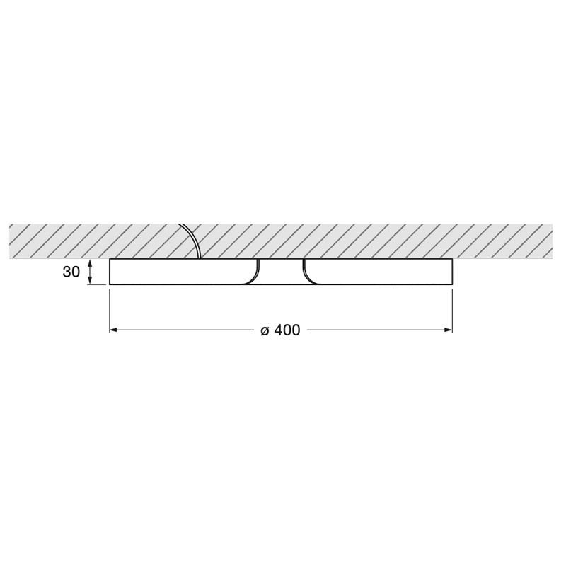Occhio Mito Soffitto 40 Up Ceiling Light | All Square Lighting
