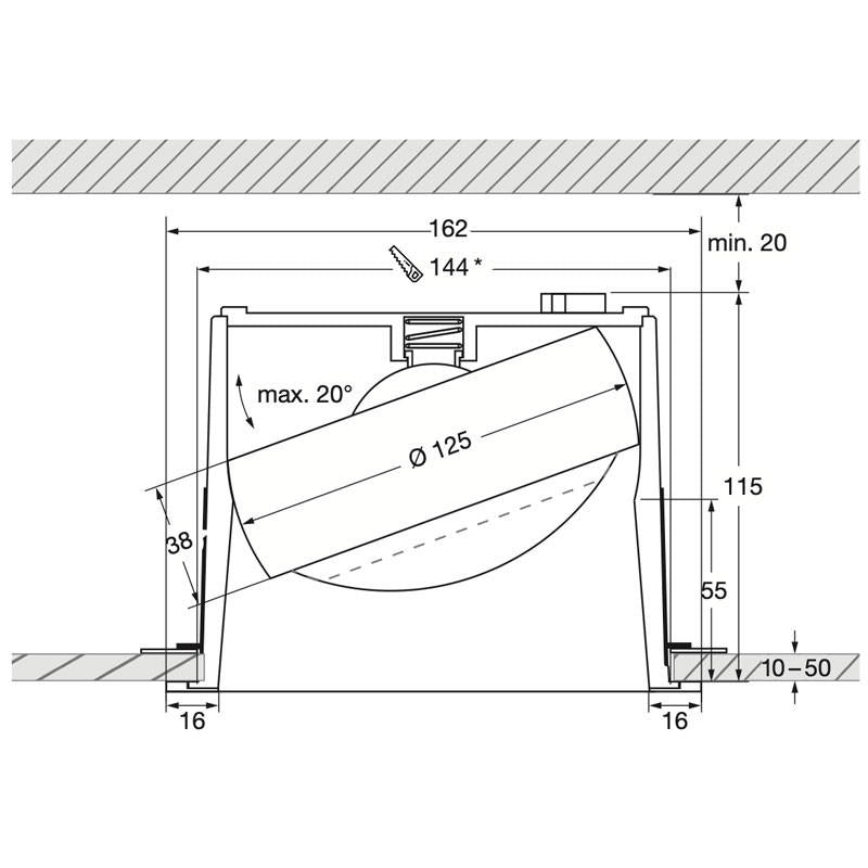 Più Piano In Pure VOLT Downlight