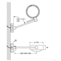 Occhio Sento Letto Up Wall Light | All Square Lighting