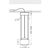 Occhio Sento Sospeso Flat Pendant Light | All Square Lighting