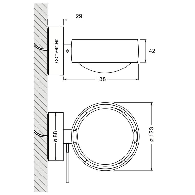Occhio Sento Verticale Up Wall Light | All Square Lighting