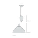 Original BTC Cosmo Dimple Rise & Fall Pendant Light | All Square Lighting
