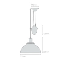 Original BTC Cosmo Dimple Rise & Fall Pendant Light | All Square Lighting