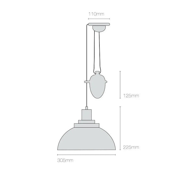 Cosmo Dimple Rise & Fall Pendant Light