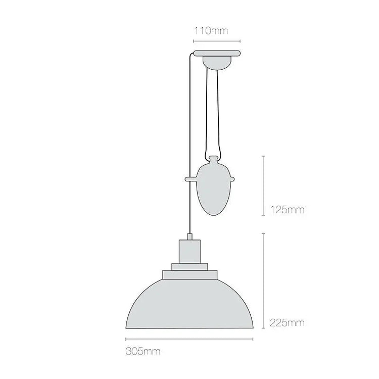 Cosmo Stepped Rise & Fall Pendant Light | All Square Lighting