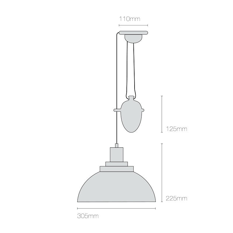 Cosmo Stepped Rise & Fall Pendant Light