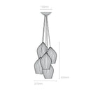 Original BTC Fin Grouping Of 5 Pendant Light | All Square Lighting