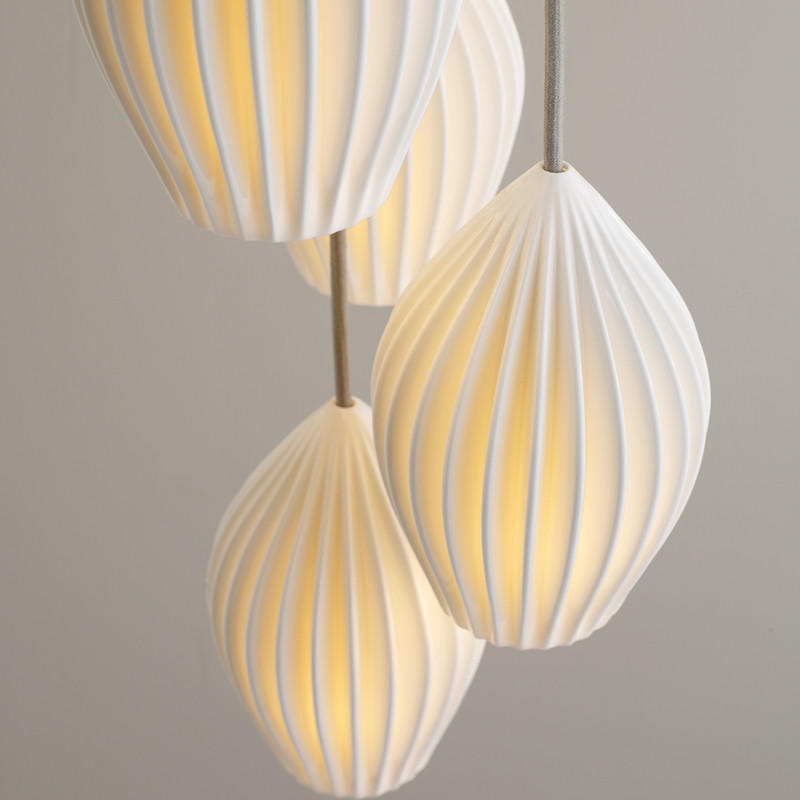 Original BTC Fin Grouping Of 5 Pendant Light | All Square Lighting