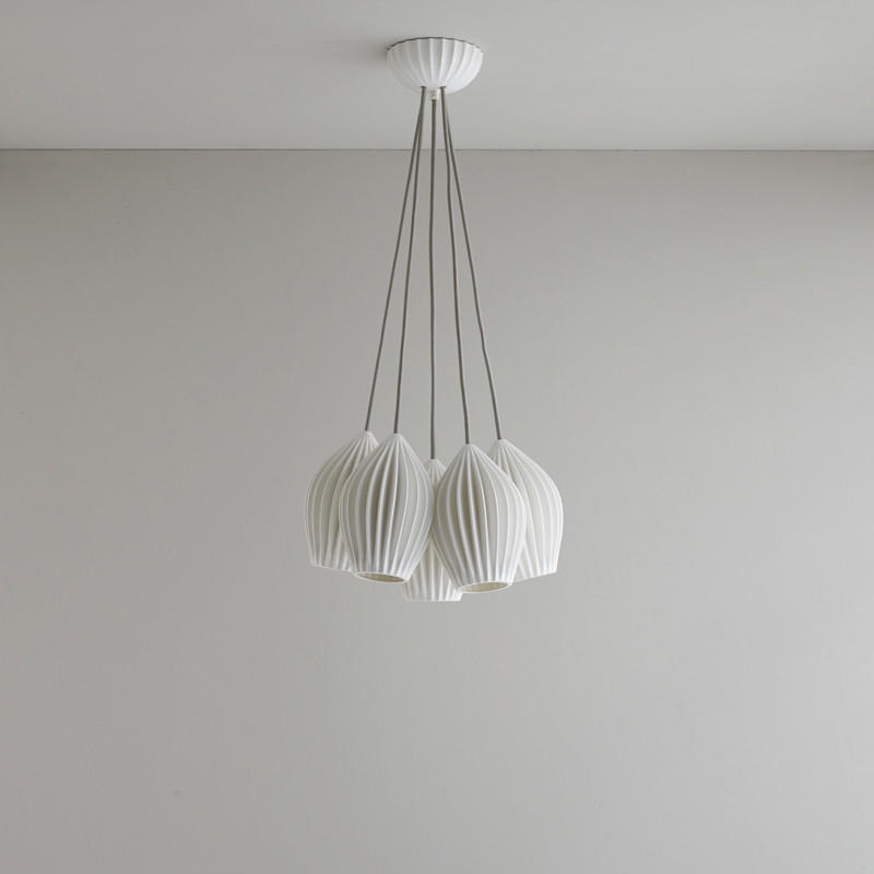 Original BTC Fin Grouping Of 5 Pendant Light | All Square Lighting