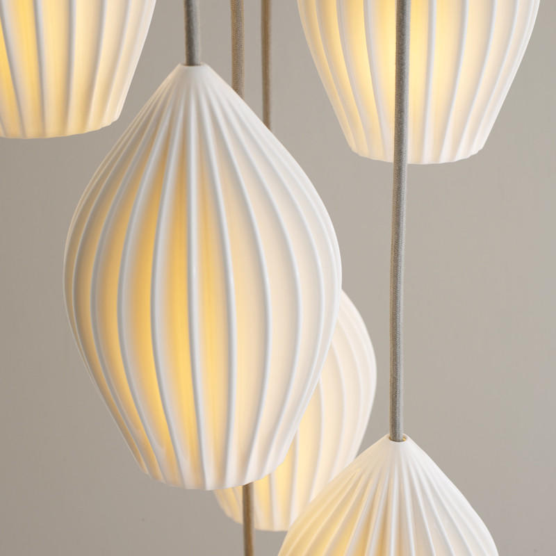 Original BTC Fin Grouping Of 7 Pendant Light | All Square Lighting