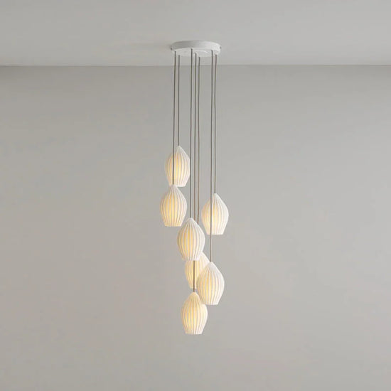 Fin Grouping Of 7 Pendant Light
